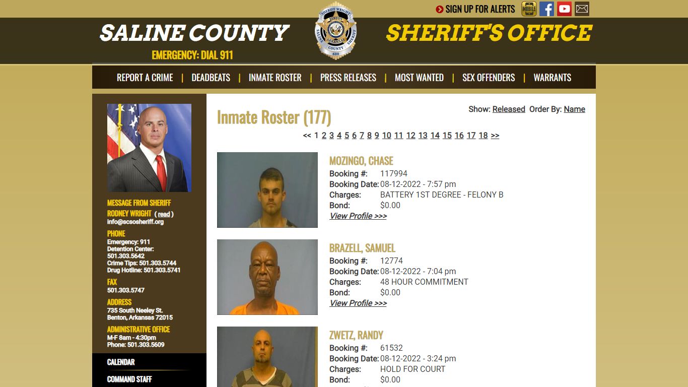 Inmate Roster - Saline County Sheriff's Office
